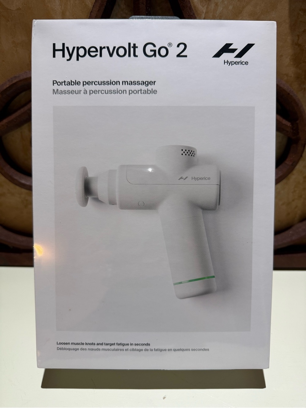 Hypervolt Go 2 Portable Percussion Massager - White by Hyperice